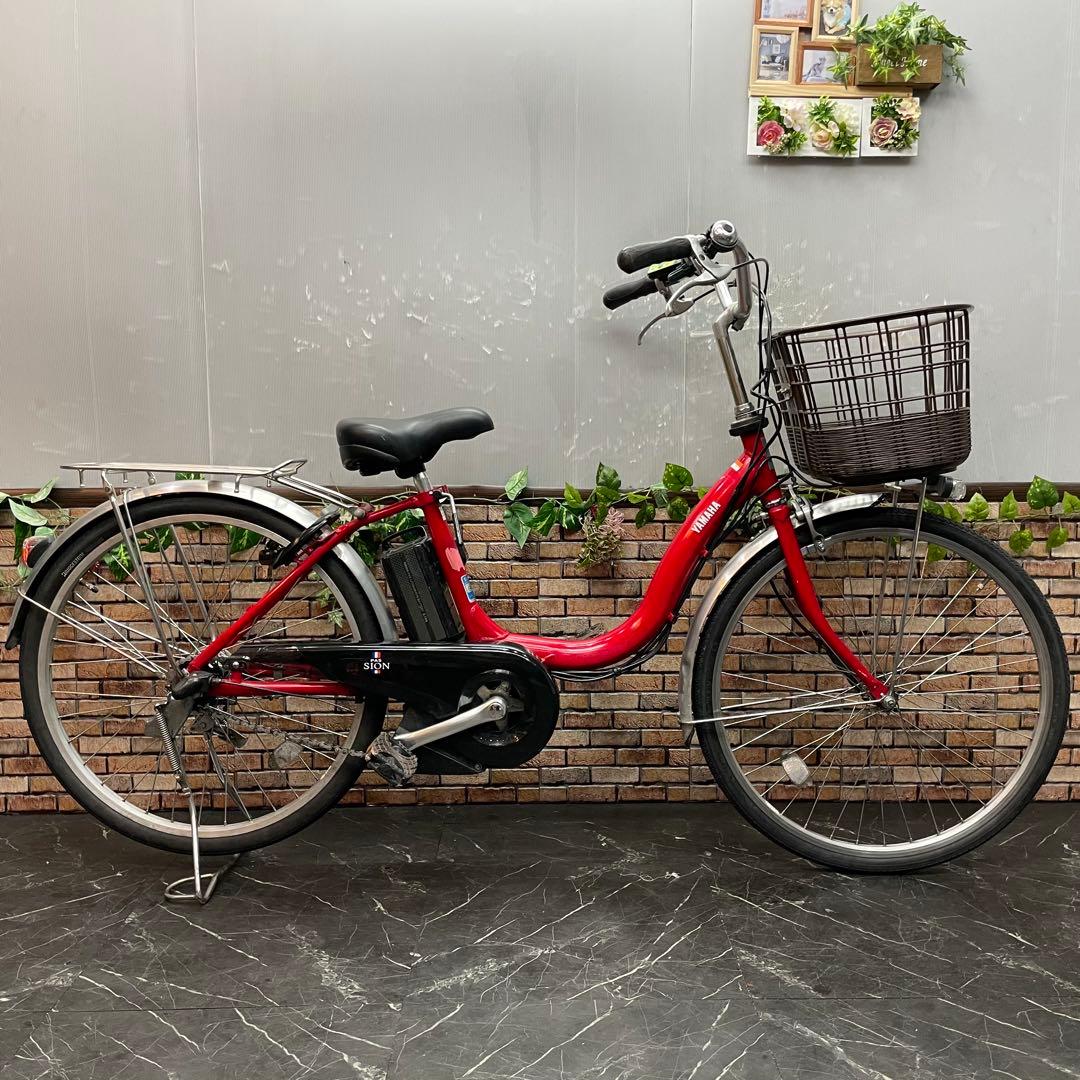 【192】電動自転車 YAMAHA PAS SION レッド 24インチ