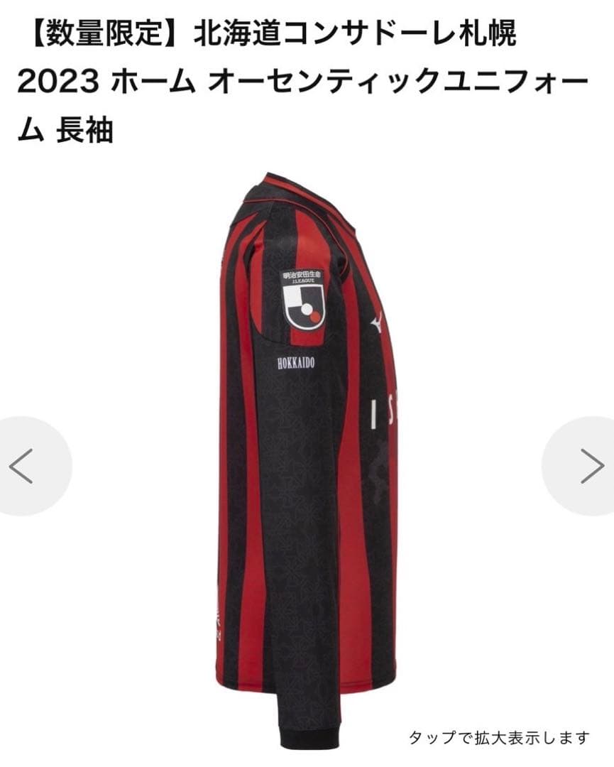 サイズ:M Mizuno 北海道コンサドーレ札幌 2023ユニフォーム
