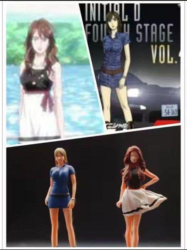 ⚠️在庫あと僅か■1/64イニシャルD【岩瀬恭子＆佐藤真子】2体セット《新品》