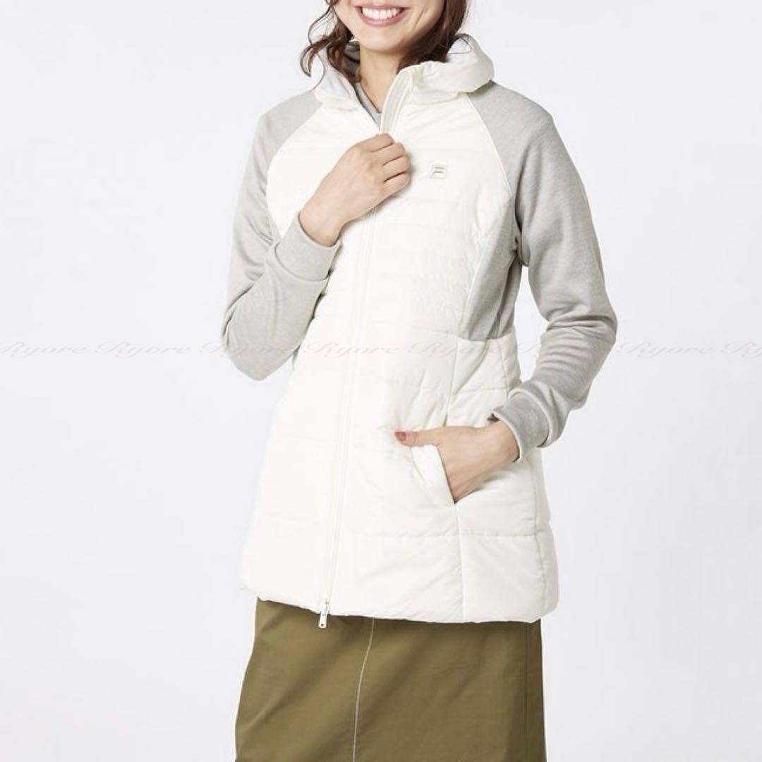 限定【極美品】FILA GOLF 撥水 中綿キルティング切り替えブルゾン ウエア