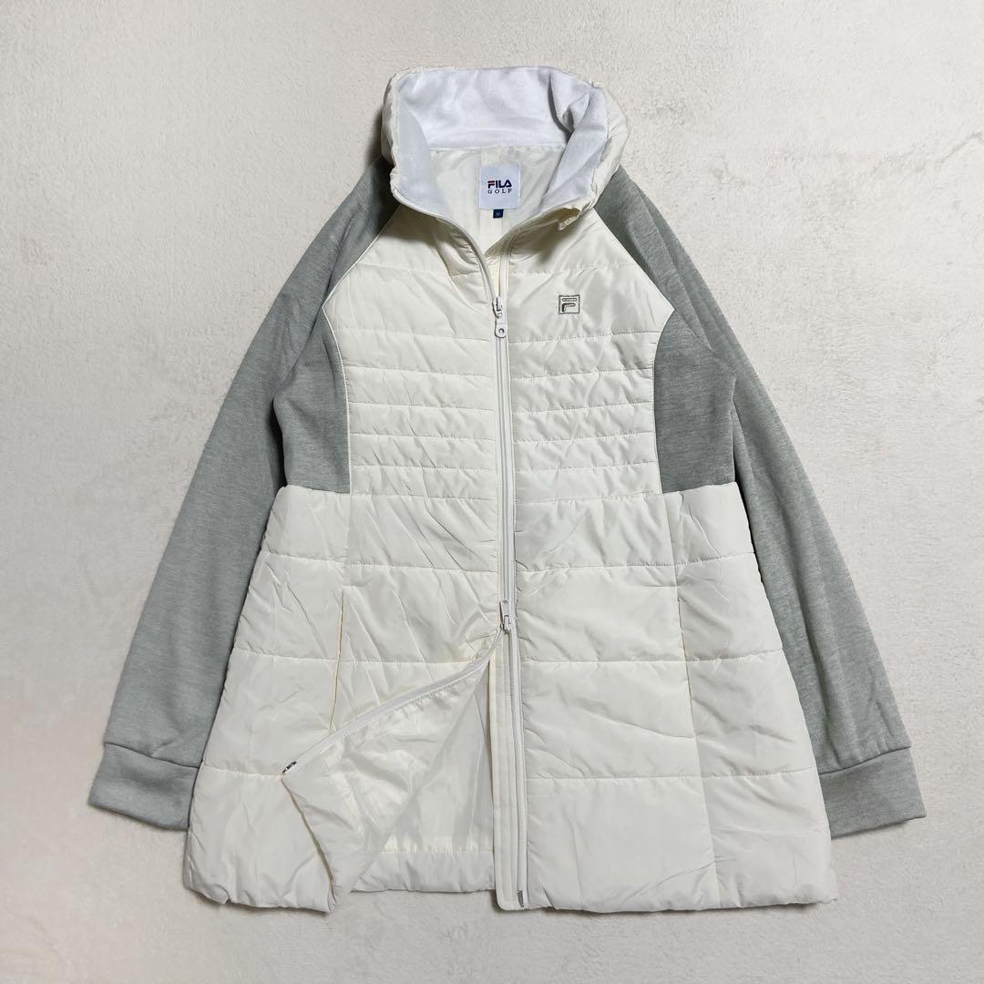 限定【極美品】FILA GOLF 撥水 中綿キルティング切り替えブルゾン ウエア