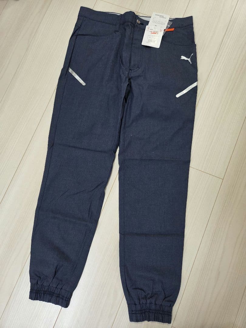PUMA ストレッチウエストバンド パンツ M ネイビー