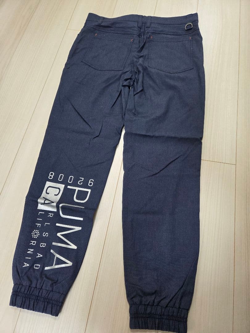 PUMA ストレッチウエストバンド パンツ M ネイビー