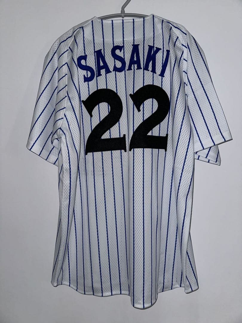 復刻横浜DeNAベイスターズ復刻ユニフォーム　サイズ　M豪華刺繍佐々木　22番