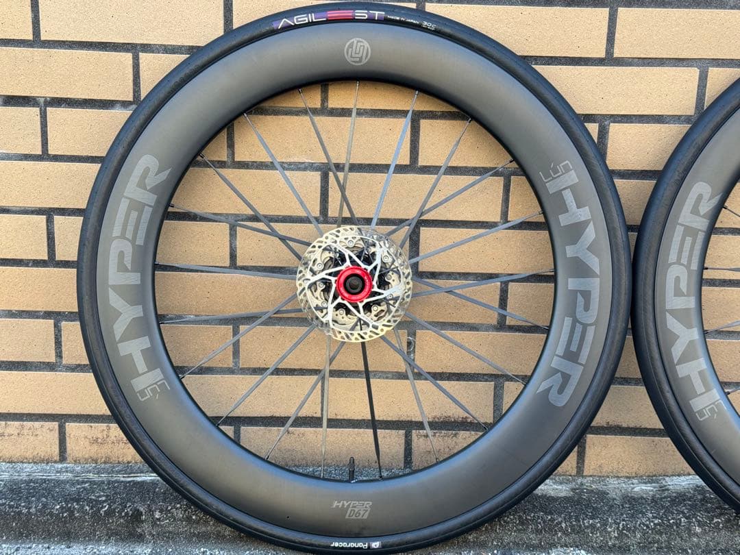 美品　HYPER カーボンホイール ホイール　D67 DISC カーボンホイール