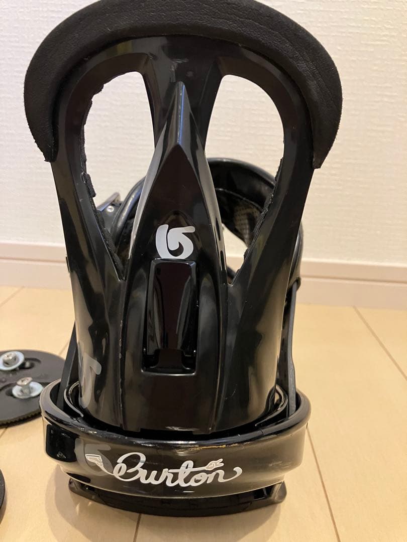 Burton スノーボード ビンディング 3D プレート付き　バートン　黒