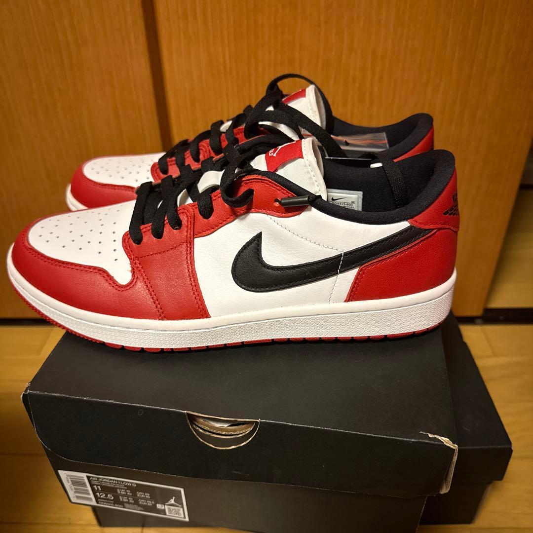 ゴルフシューズNike Air Jordan 1 Low 赤白黒