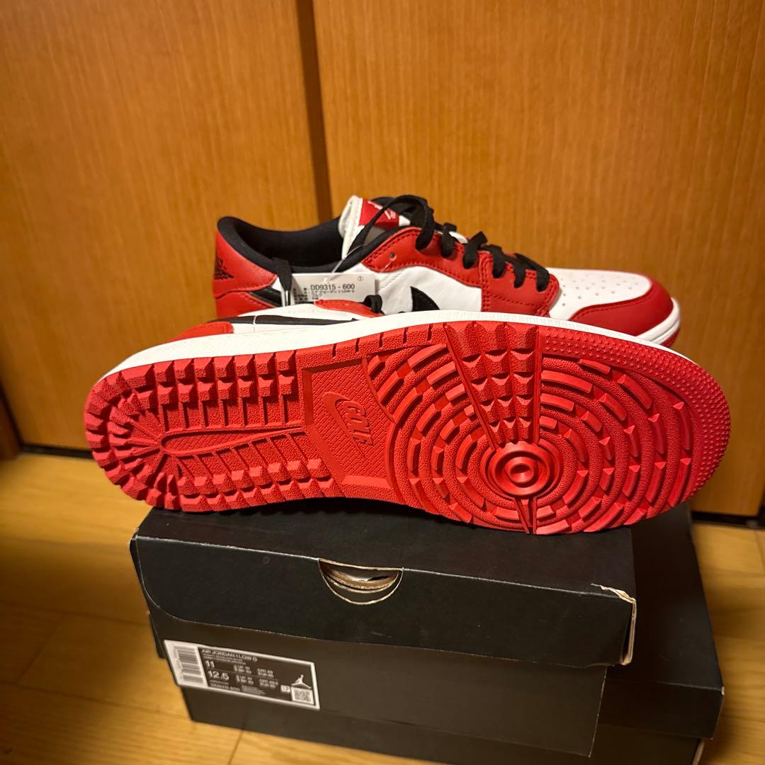 ゴルフシューズNike Air Jordan 1 Low 赤白黒
