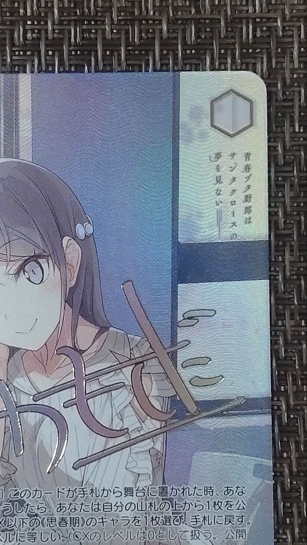 WS 君だけに見せる顔 桜島 麻衣 SEC サイン SBY/W136-001EX