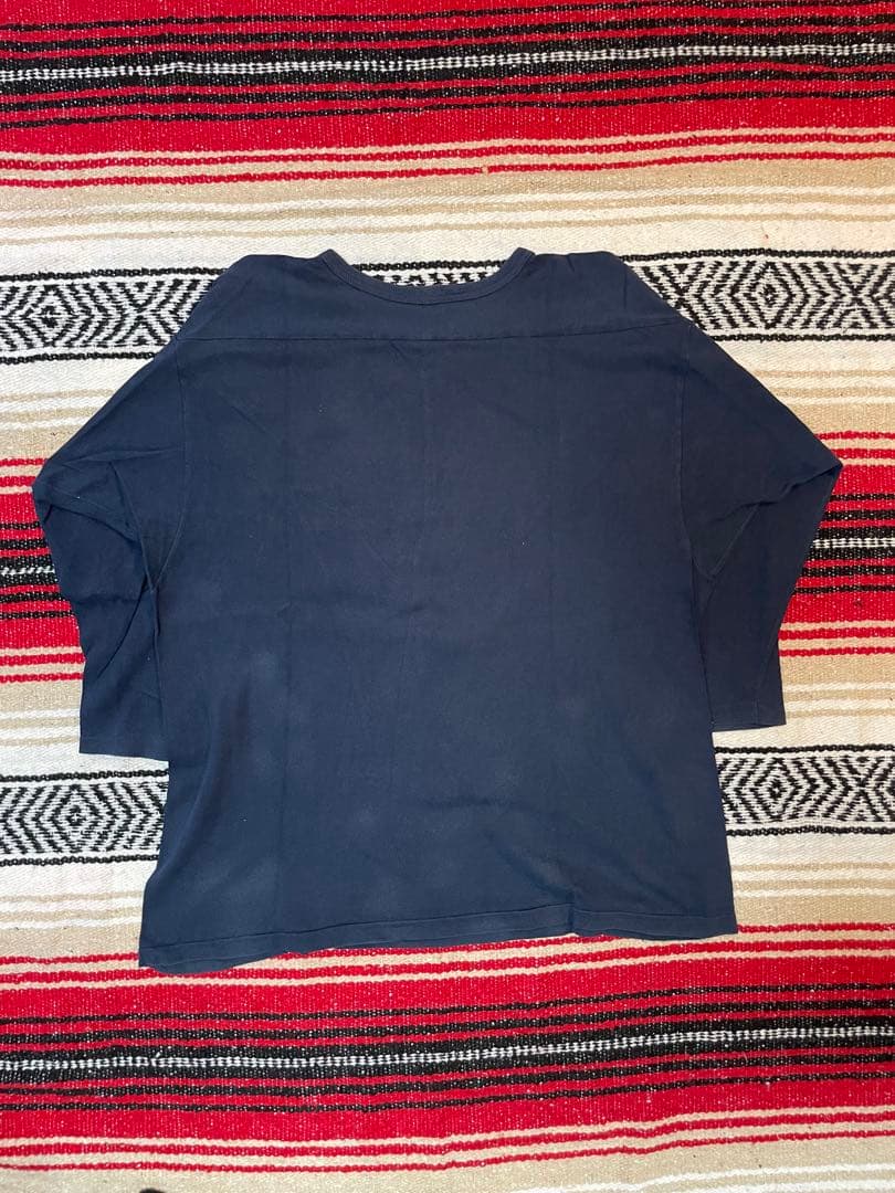 80s champion フットボールTシャツ　7部丈　vintage usa製