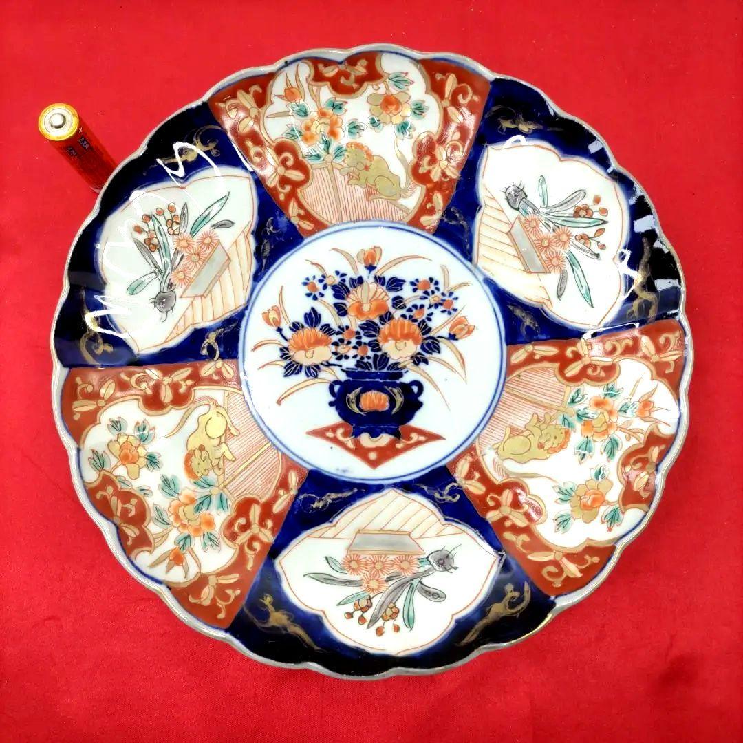 有田焼　伊万里焼　古伊万里　金彩　色絵　大皿　平皿　盛り皿　7寸皿2客セット