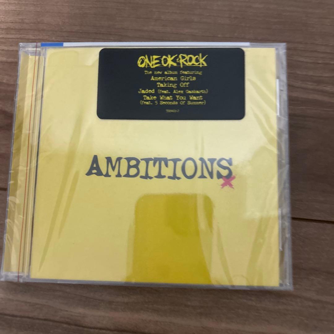 新品未開封 ONE OK ROCK ambitions 海外限定Tシャツ CD
