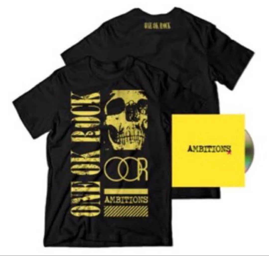 新品未開封 ONE OK ROCK ambitions 海外限定Tシャツ CD