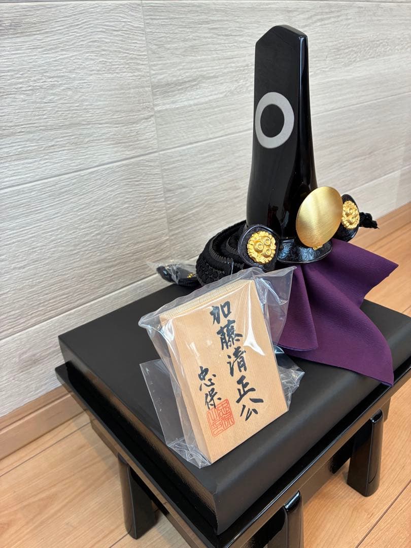 新品　兜飾り　加藤清正デザイン　忠保作
