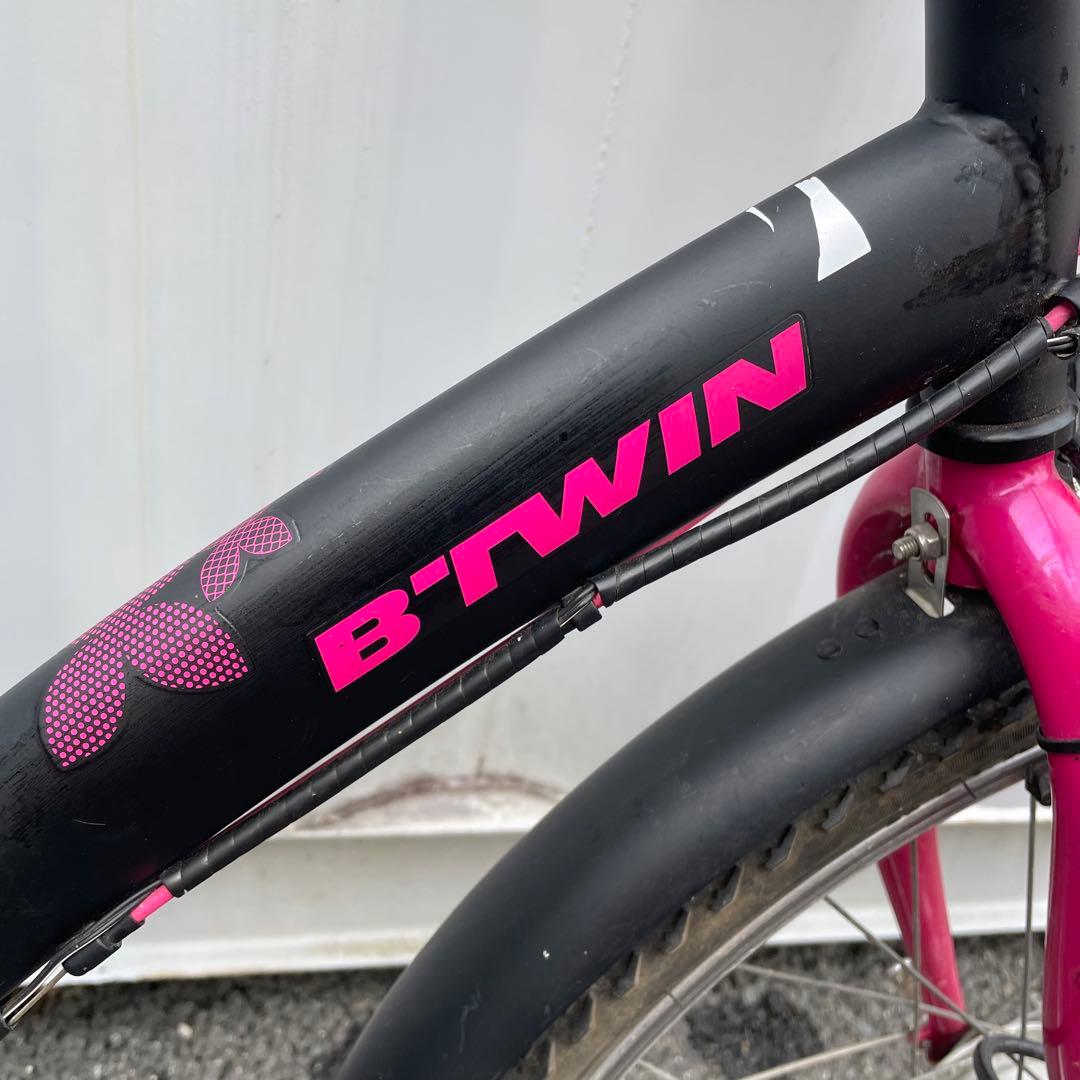 子供用自転車24インチ BTWIN 身長135-150cm 前後オートライト付