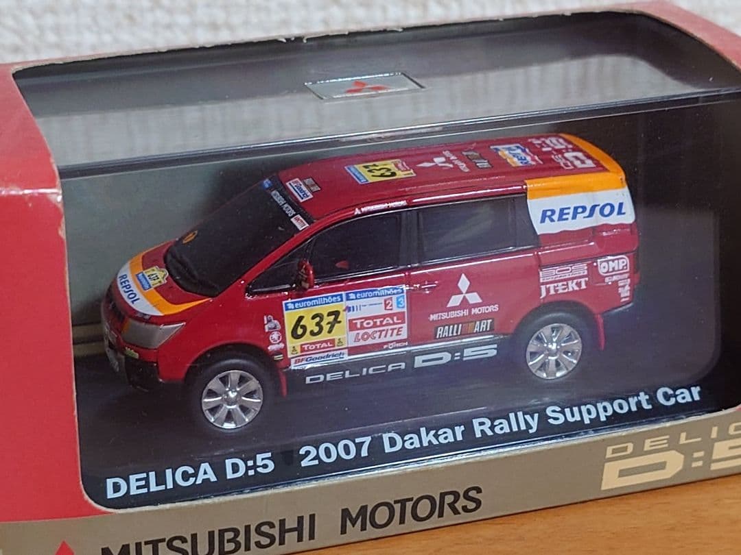 1/64 三菱 デリカ D:5 2007 ダカールラリー サポートカー 非売品