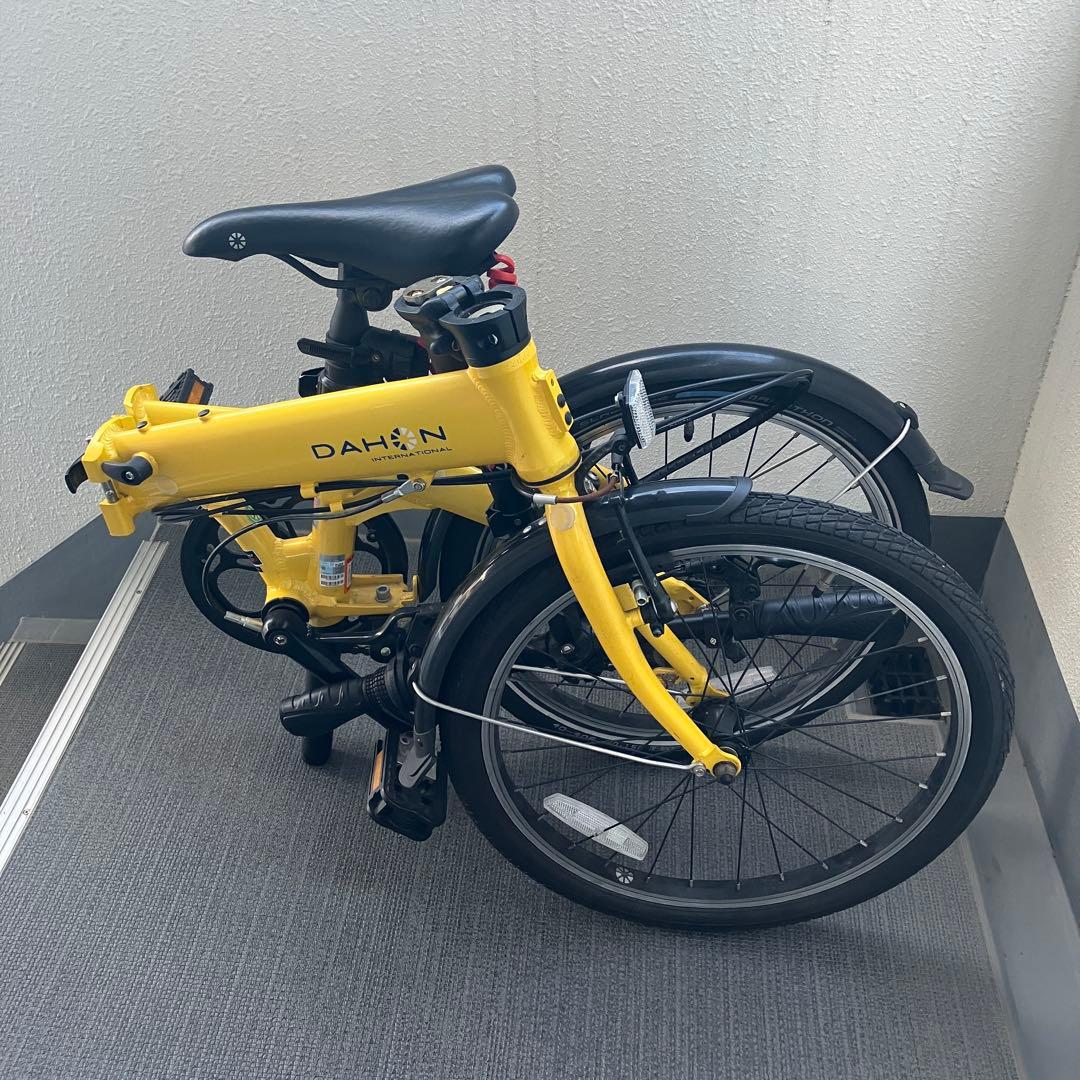 DAHON ダホン VYBE D7 折り畳み自転車 イエロー　おまけ付き