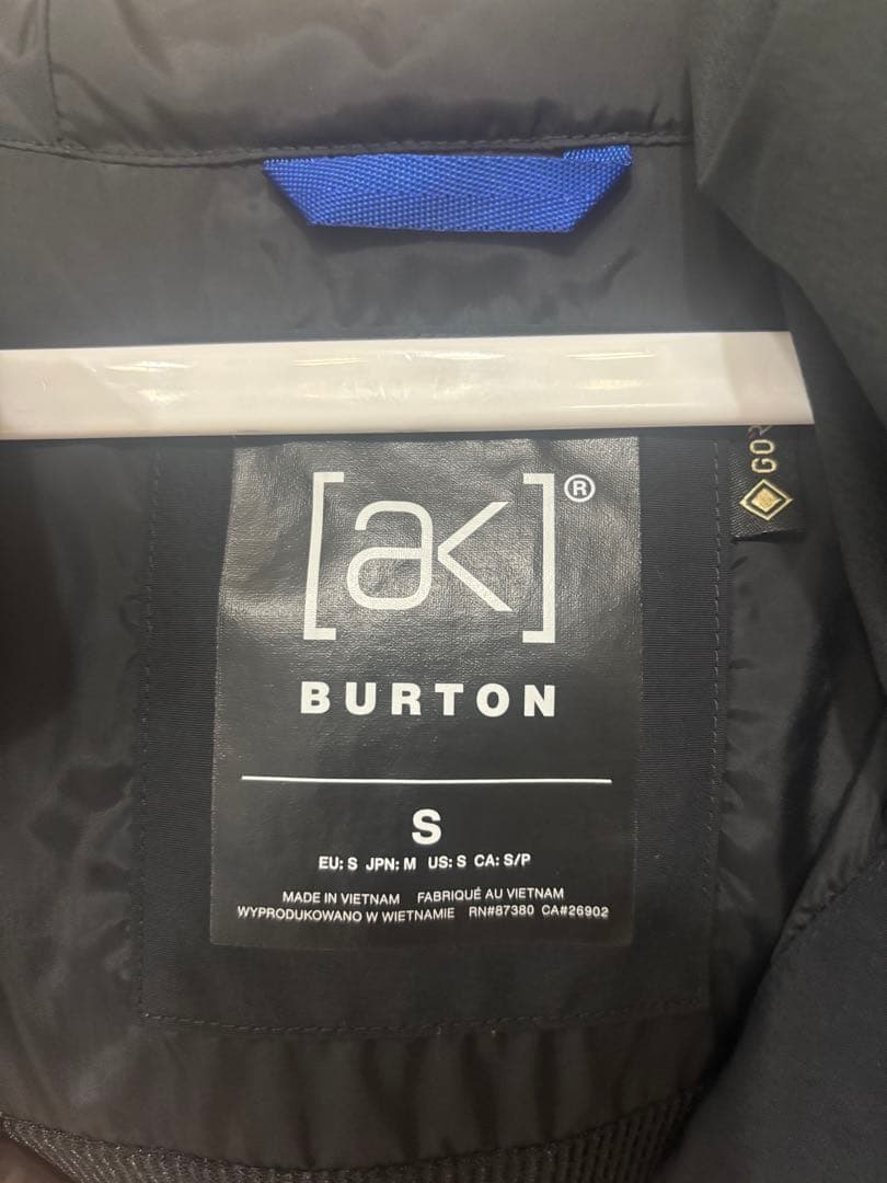 BURTON [ak] スノーボードウェア Sサイズ ブラック