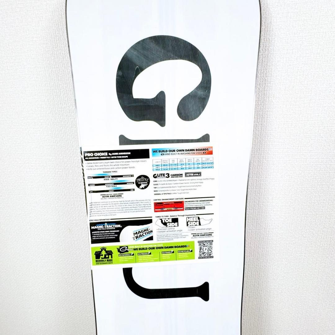 GNU PRO CHOICE JAMIE ANDERSON スノーボード 145