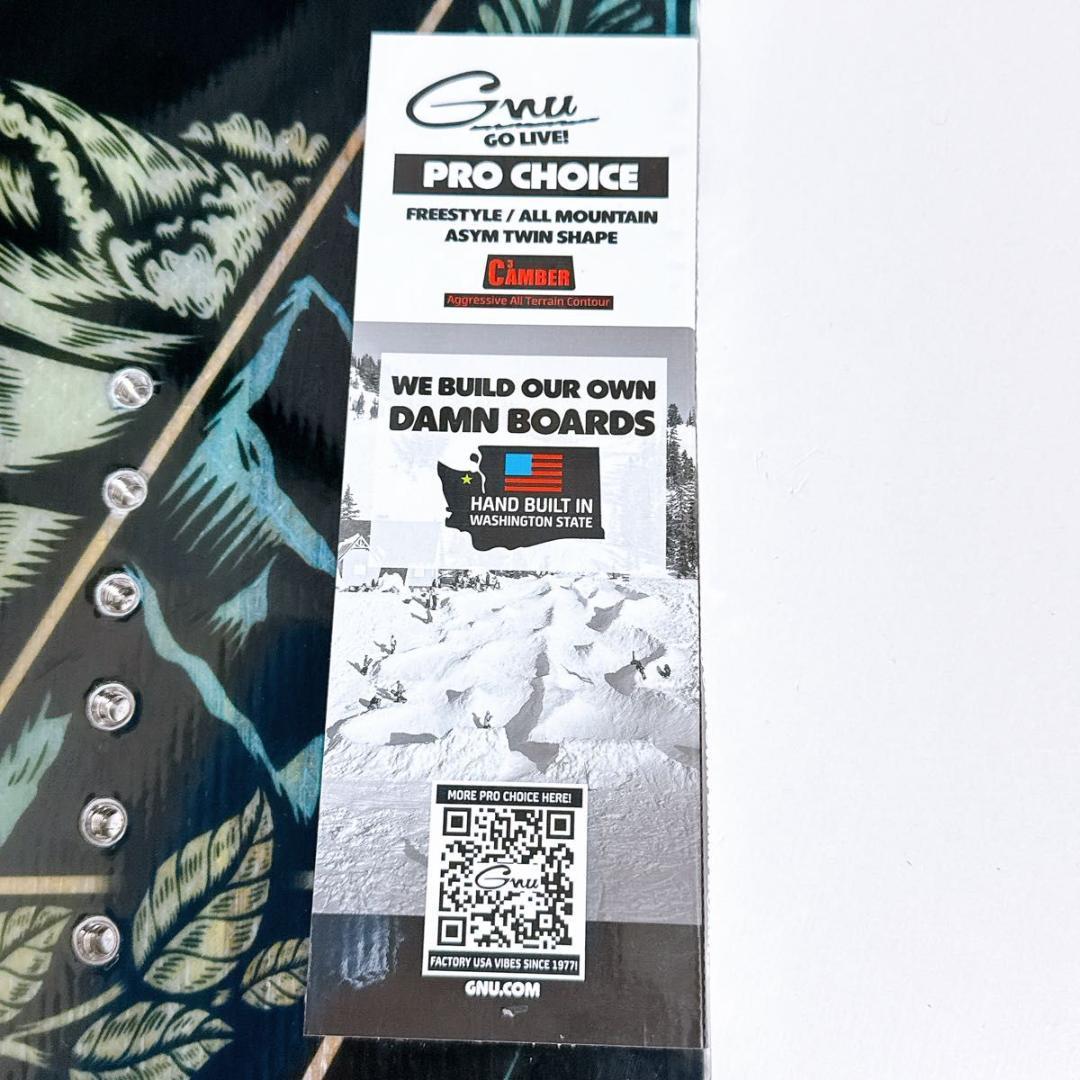 GNU PRO CHOICE JAMIE ANDERSON スノーボード 145