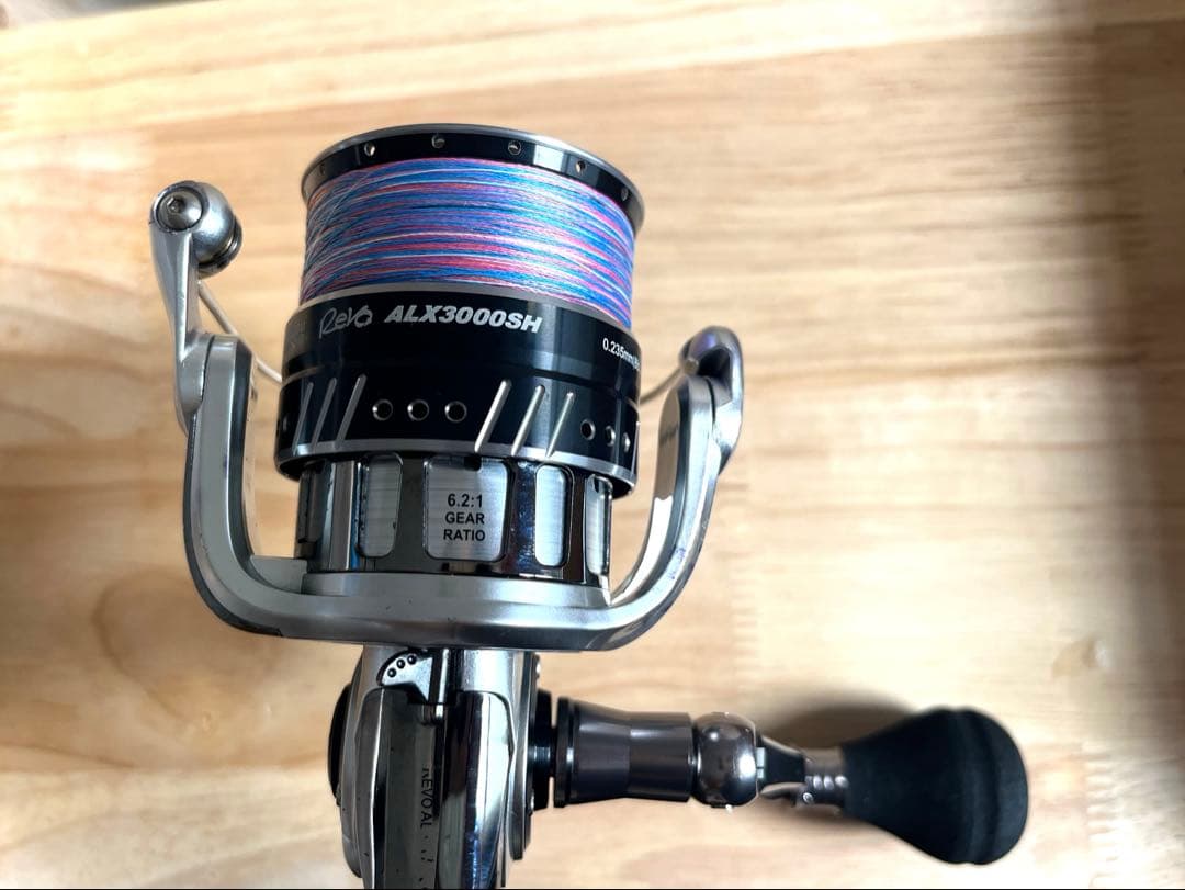 Abu Garcia ALX3000SH リール マルチカラー糸付き