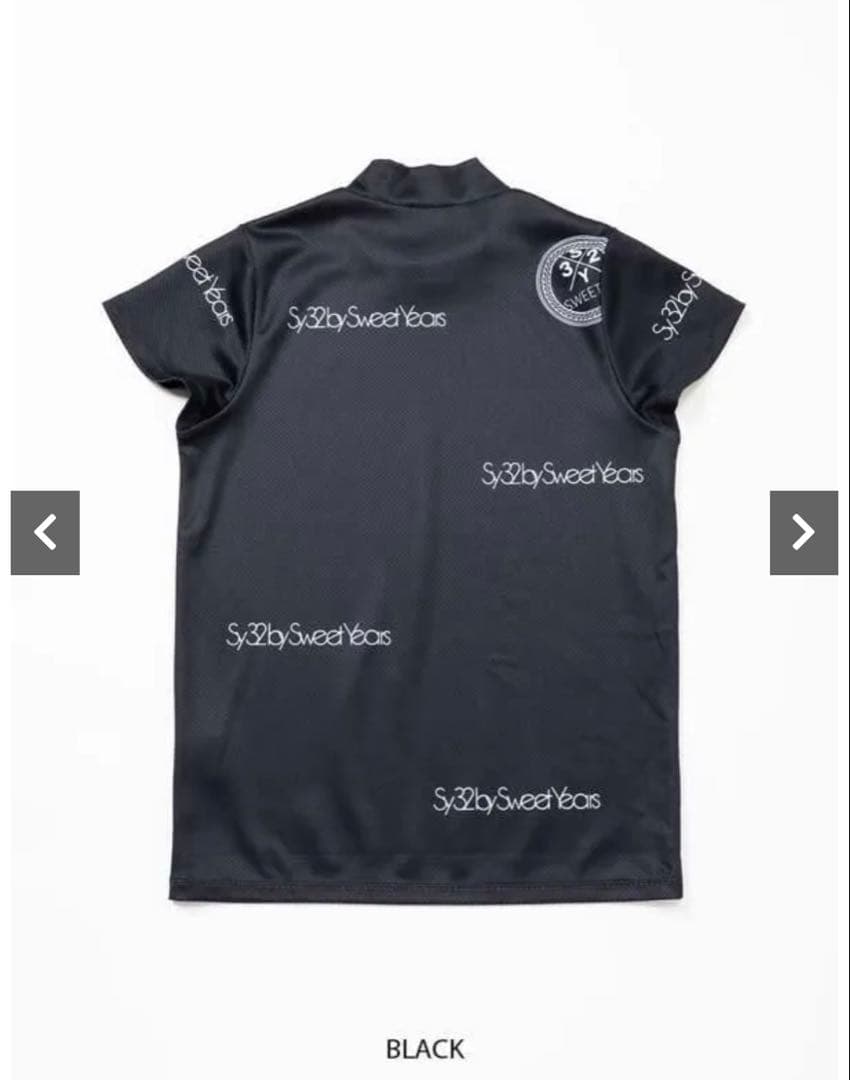 SY32GOLFレディースモックネックTシャツ