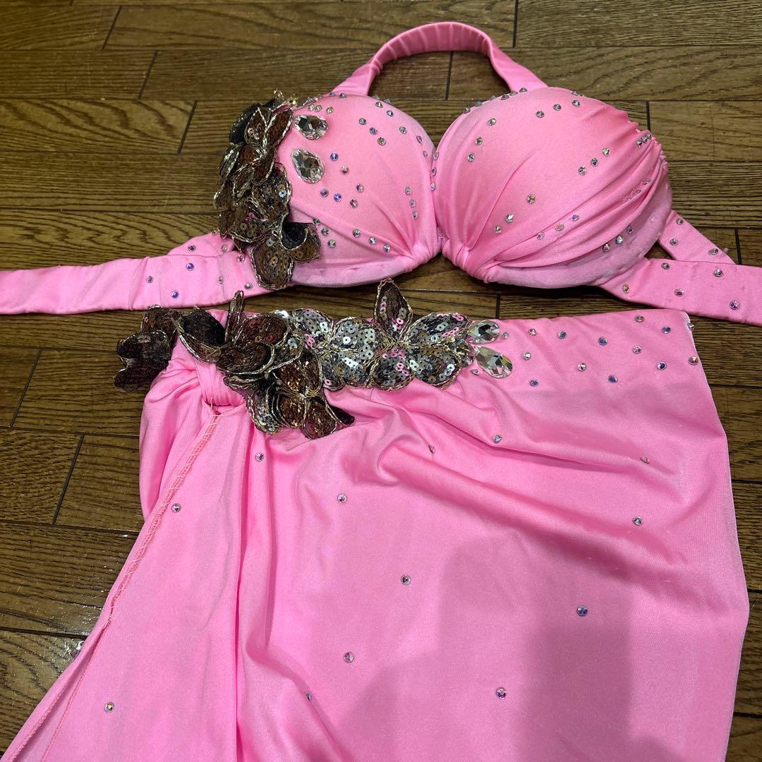 POLINAポリーナベリーダンス衣装ピンクセットアップ