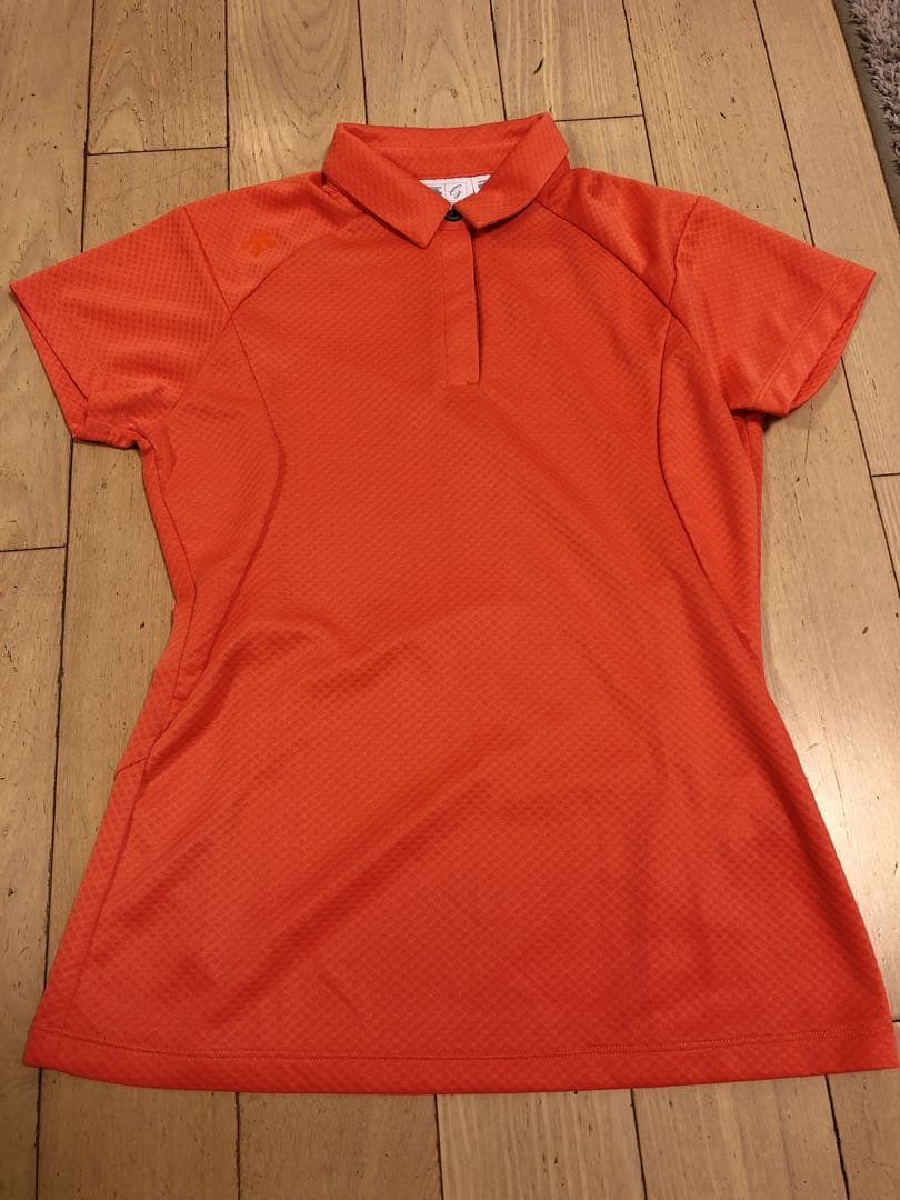 デサント ゴルフ セットアップ 上下セット　ポロシャツ　スカートオレンジ　M