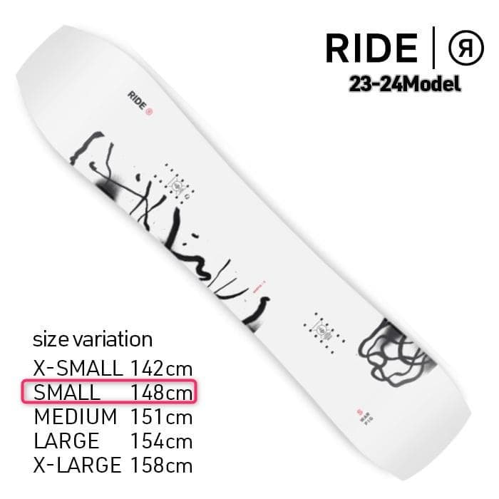 23-24RIDEライドWARPIGワーピグ148cmSMALLパウダーボード
