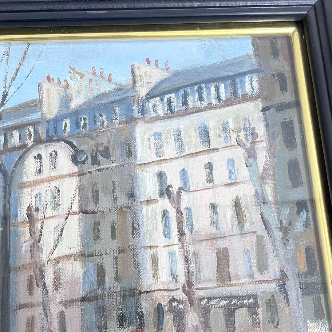 藤瀬 韶国　パリーの町並　絵画 油絵 油彩