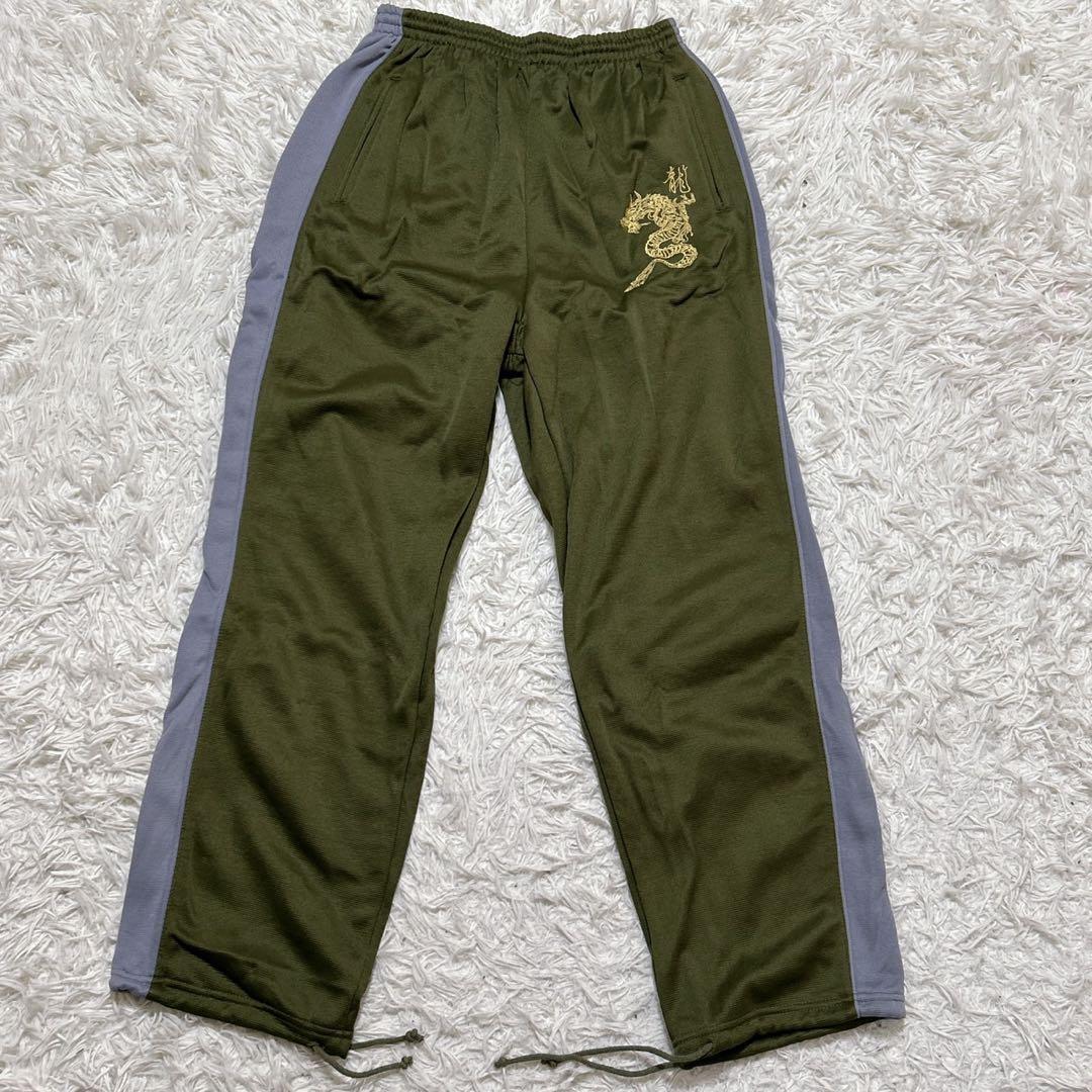 【2570】✨美品✨ 00s y2k ジャージ　セットアップ　カーキ　龍