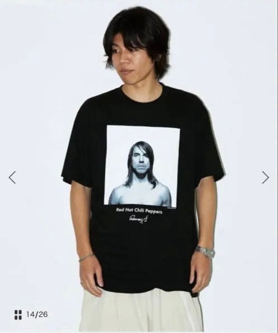 新同品◎レッチリ Ross Halfin ジャーナル バンT ブラック XL
