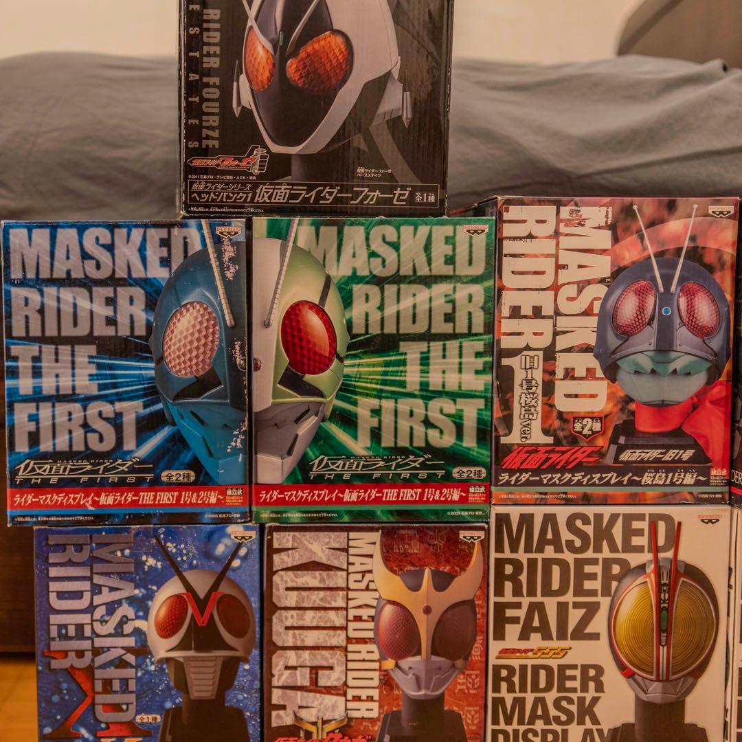 ライダーマスクディスプレイ セット まとめ売り 仮面ライダー バンプレスト