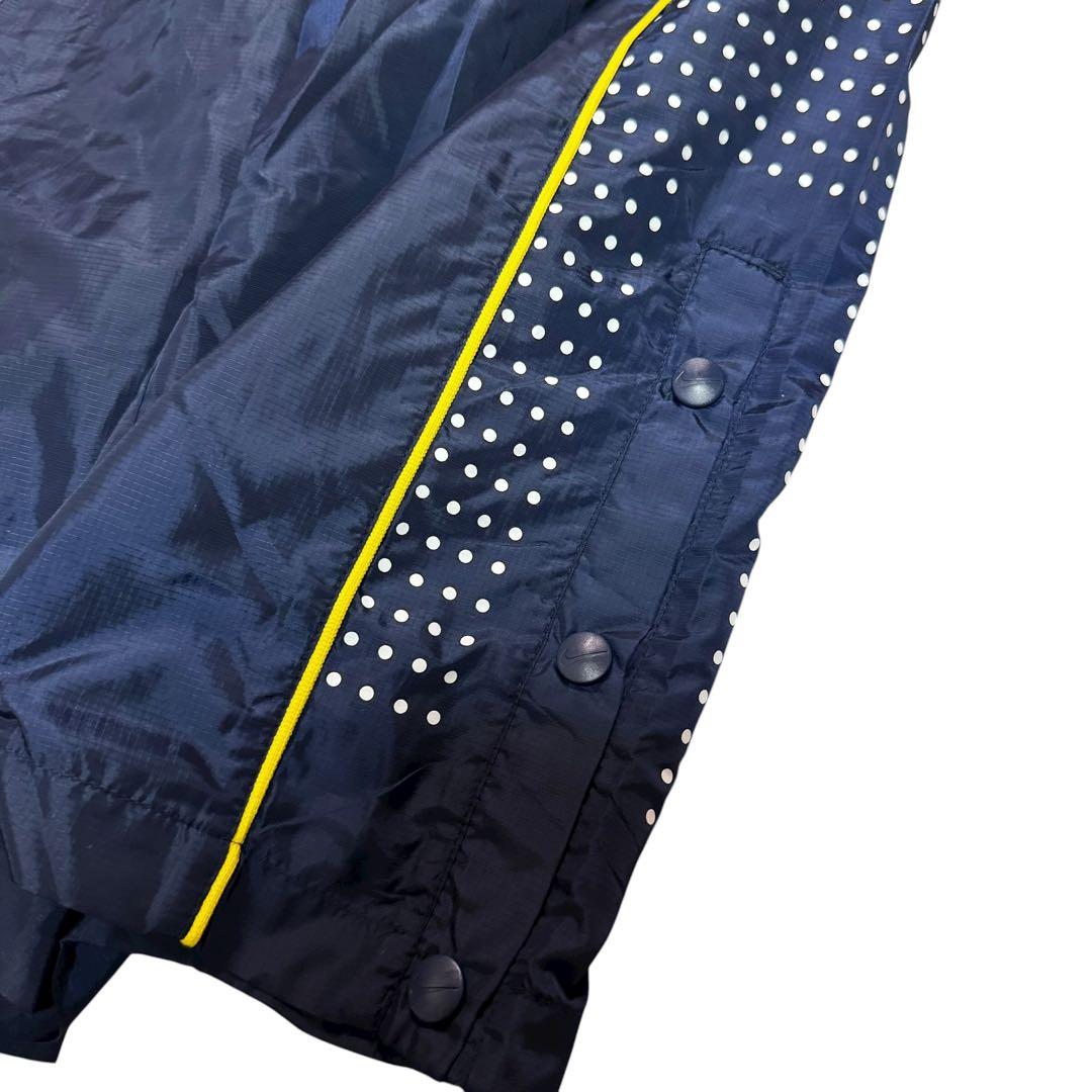 【NIKE】ナイロン ピステ セットアップ 上下 ネイビー ドット メンズM/S