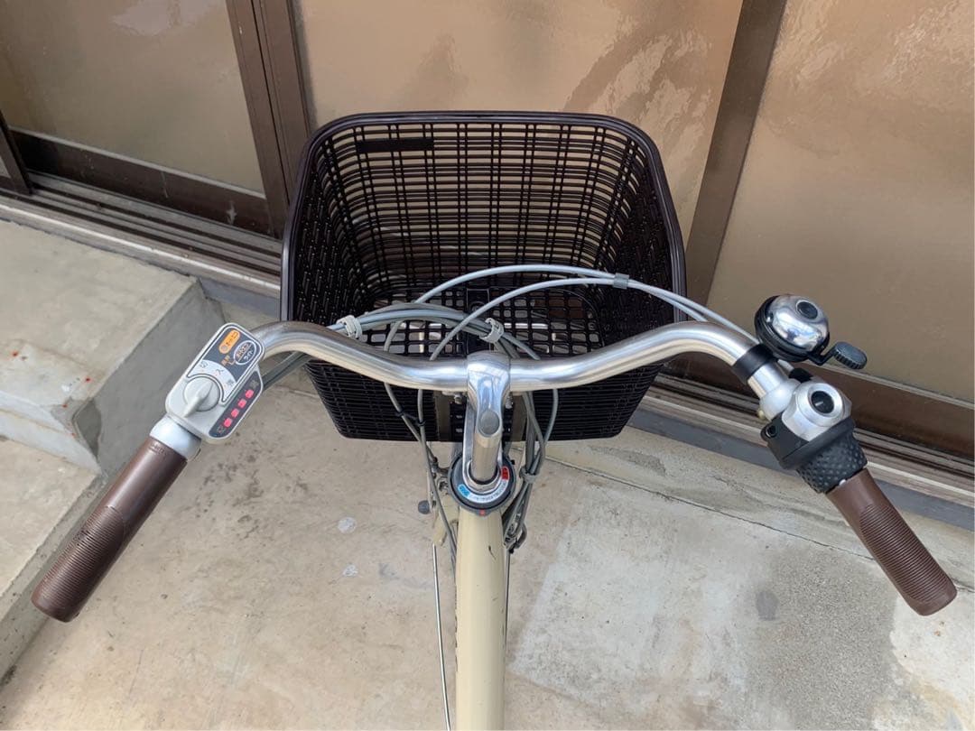 電動自転車　№6697 YAMAHA PAS 26インチ ベージュ