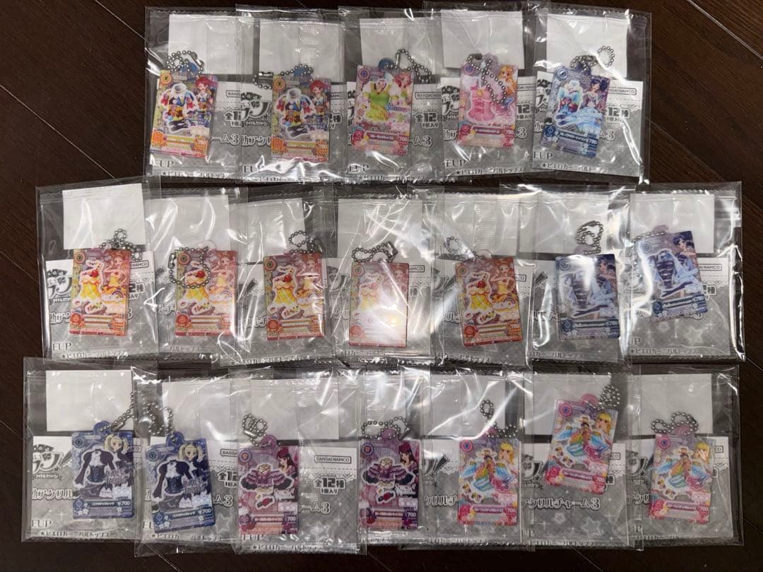 アイカツ！　ガチャガチャ　アクリルチャーム3 19点まとめ売り