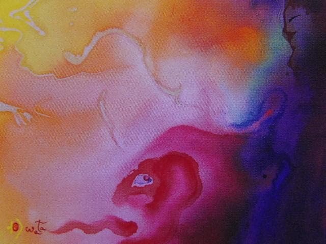 渡辺恂三、【大きな花】、希少な大判額装用画集より、美品、日本人画家
