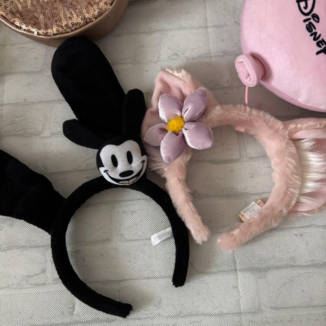 【美品】ディズニー カチューシャ バッグ 4点セット リーナベル オズワルド