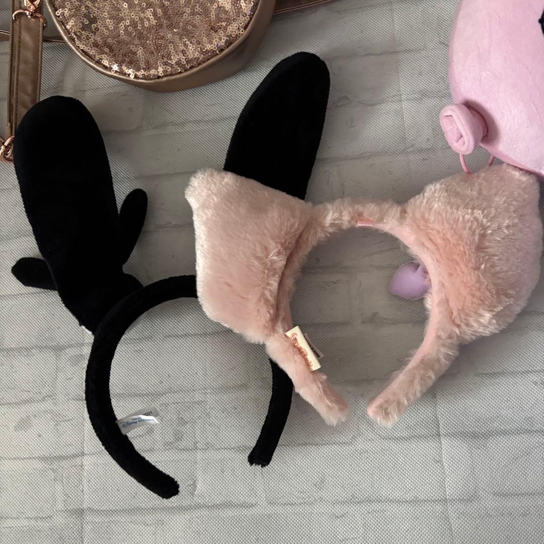 【美品】ディズニー カチューシャ バッグ 4点セット リーナベル オズワルド