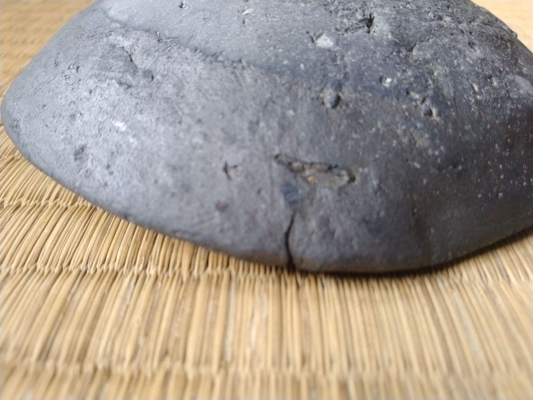 平安～鎌倉時代　瓦器小皿　骨董　古美術　発掘品　黒色土器　酒器　茶道具