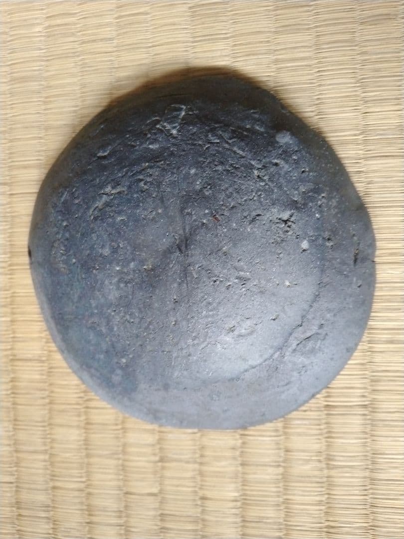 平安～鎌倉時代　瓦器小皿　骨董　古美術　発掘品　黒色土器　酒器　茶道具