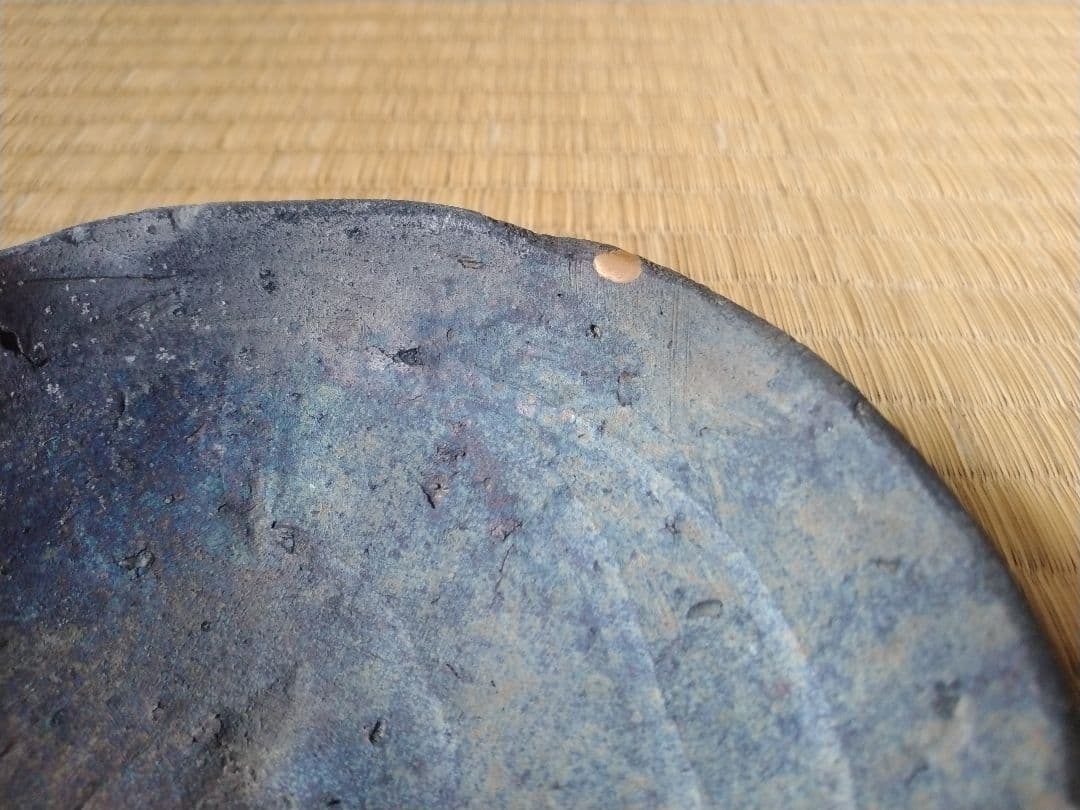 平安～鎌倉時代　瓦器小皿　骨董　古美術　発掘品　黒色土器　酒器　茶道具