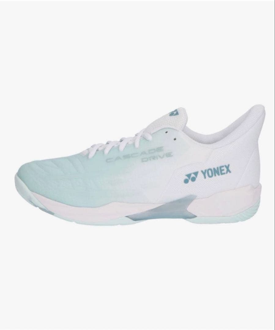 【美品・送料無料】YONEX バドミントンシューズ 25.0㎝ミント/ホワイト