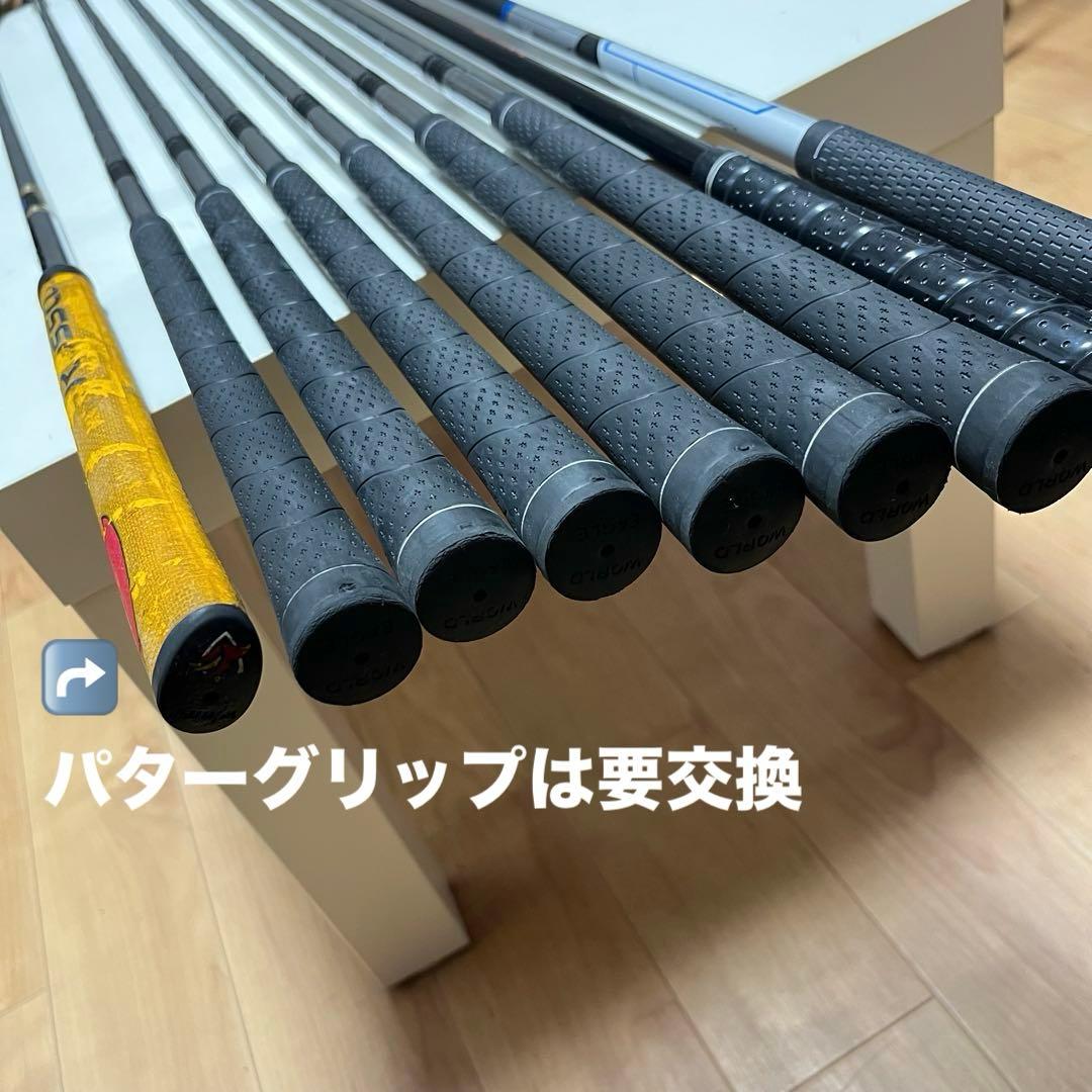 【WORLDEAGLE】レフティ ゴルフクラブ 9本セット NIKEクラブケース