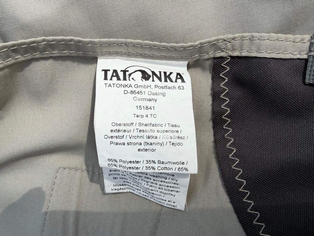 タトンカ　Tatonka タープ 4TC