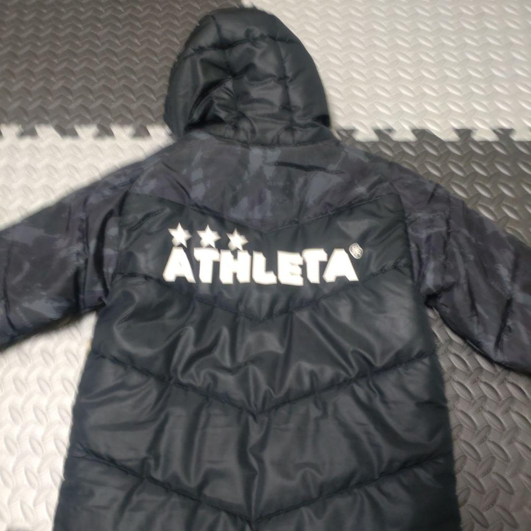 ATHLETA フード付き中綿コート 黒 140 ベンチコート