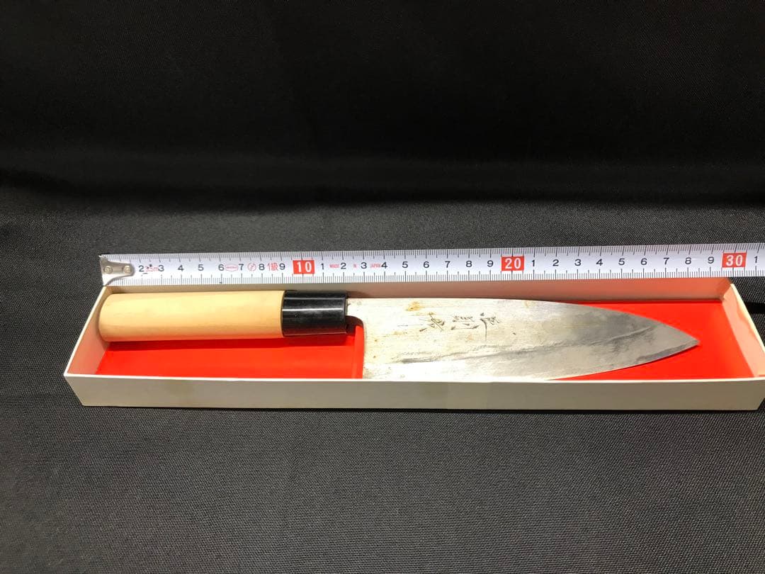 【USED】手打ち　手打　包丁　正政　出刃　出刃包丁　15cm