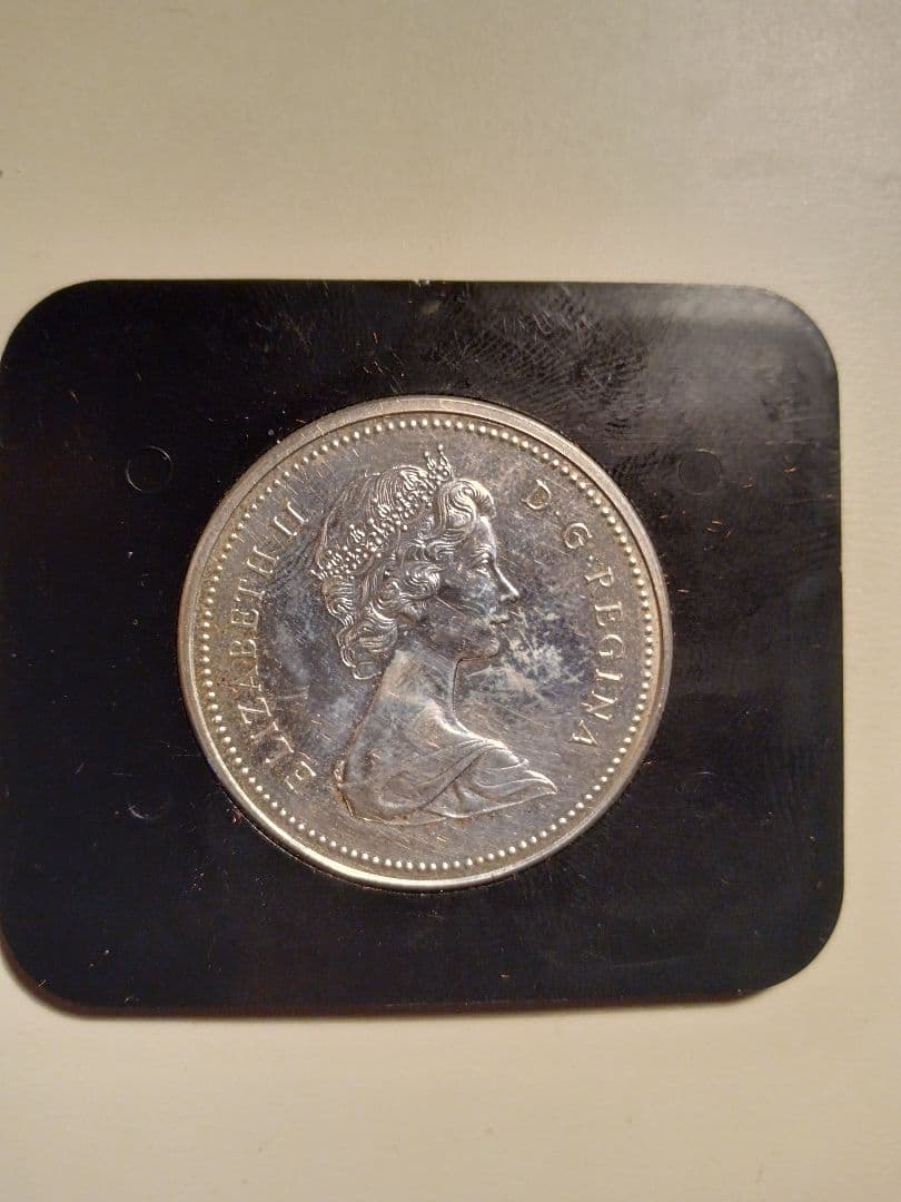 カナダ 騎馬警官 記念銀貨 1873–1973 RCMP GRC ケース付き