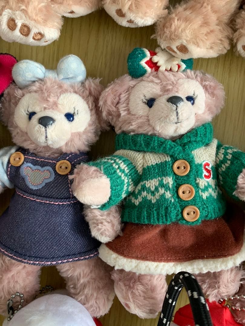 ディズニーぬいぐるみバッジストラップキーチェーンまとめ売りダッフィーシェリーメイ