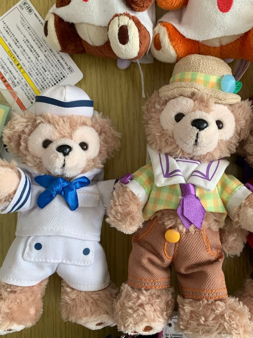 ディズニーぬいぐるみバッジストラップキーチェーンまとめ売りダッフィーシェリーメイ